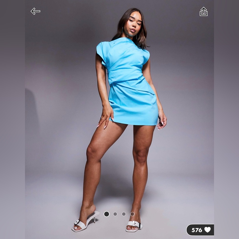 ASOS design Blue Mini Dress US 2 NWT